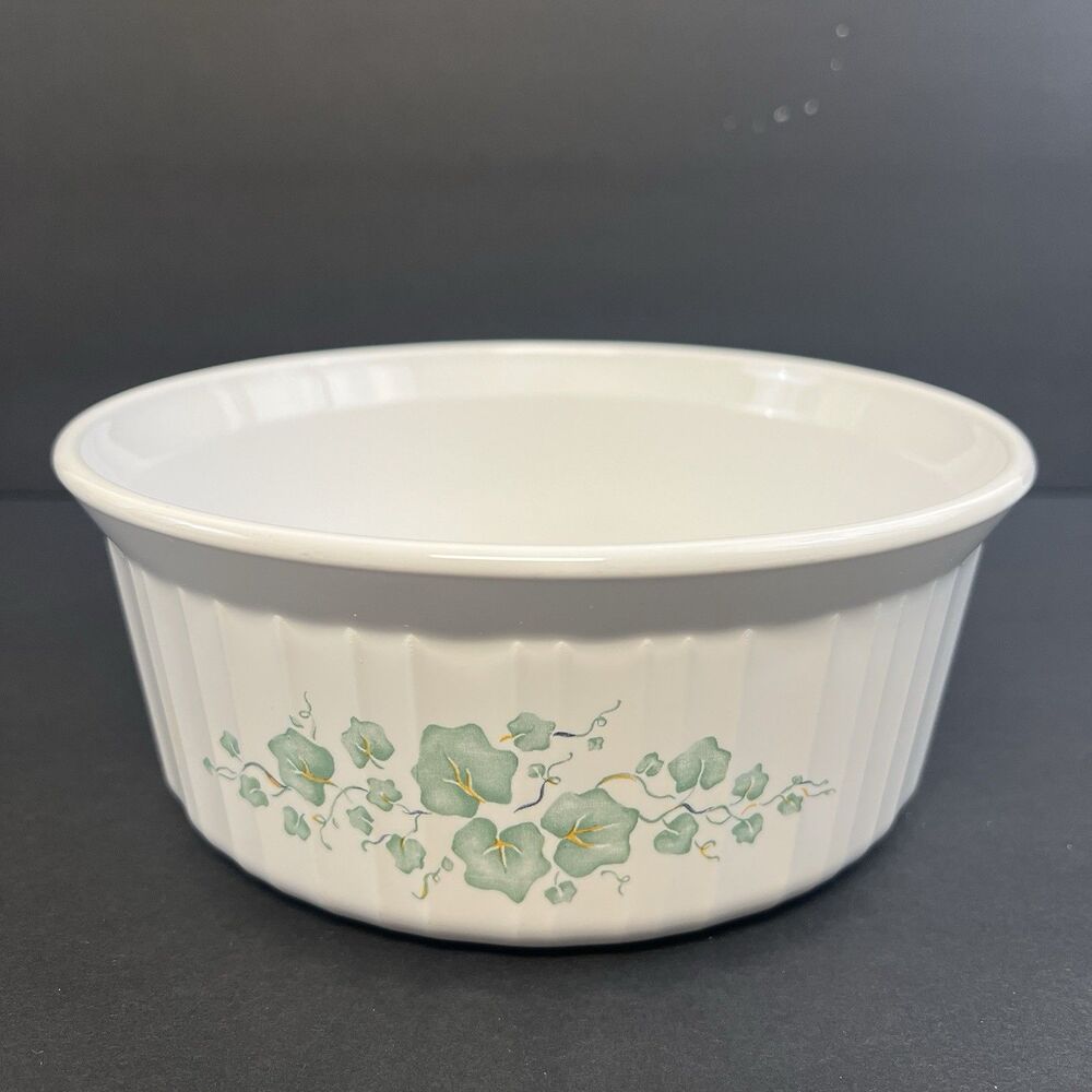 Corning Ware Callaway Ivy Green Ivy F-5-B 1.6 L Casserole Dish No Lid